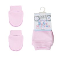 PRP115-P: Pink 2 Pack Premature Anti-Scratch Mittens